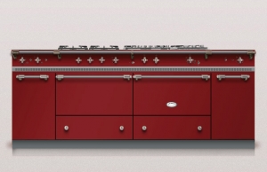 Lacanche Sully 1800-G Classic, Kochstation, 180,5 cm, Farbe Rouge Griotte, mit 5 Jahren Garantie!