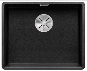 Blanco Subline 500-F Silgranit PuraDur 2, fl�chenb�ndig, Farbe anthrazit, InFino Ablauf, 523532