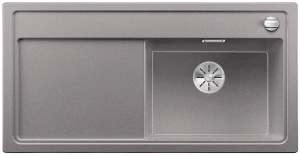 Blanco Zenar XL 6 S-F Becken rechts, fl�chenb�ndig, Farbe alumetallic, InFino Ablauf, 523904