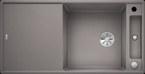 Blanco Axia III XL 6 S Silgranit PuraDur, Farbe alumetallic, Glasschneidbrett, InFino Ablauf, 523512