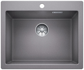 Blanco Pleon 6 Silgranit PuraDur, Farbe alumetallic, InFino Ablauf, 523688