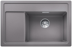 Blanco Zenar XL 6 S Compact Silgranit PuraDur, Farbe alumetallic, InFino Ablauf, 523776