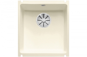 Blanco Subline 375-U Keramik PuraPlus, Farbe magnolia gl�nzend, InFino Ablauf, 523727