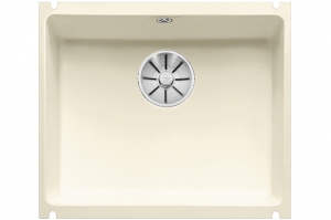 Blanco Subline 500-U Keramik PuraPlus, Farbe magnolia gl�nzend, InFino Ablauf, 523734