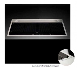 Falmec Sintesi, Ausf�hrung Edelstahl, Induktionskochfeld mit integrierter Absaugung, 88 cm, mit 5 Jahren Garantie!