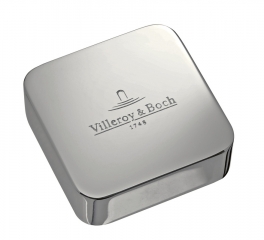 Villeroy & Boch Abdeckkappe eckig f�r Einzeldrehgriff, Edelstahl, 940536L7
