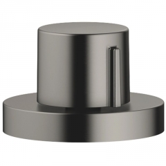 Dornbracht Exzenterbet�tigung mit runder Rosette, mit Drehknopf, Dark Platinum geb�rstet, 10710970-99