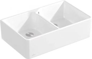 Villeroy & Boch Sp�lstein 80 X Doppelbecken, Farbe R1 Weiss Alpin, Classicline