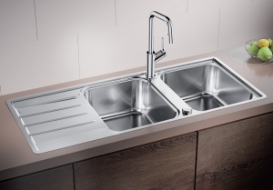 Blanco Lemis 8 S-IF Flachrand, Edelstahl B�rstfinish, 523037