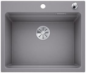 Blanco Etagon 6 Etagenbecken, Silgranit PuraDur 2, Farbe alumetallic, InFino Ablauf, 524531