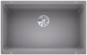 Blanco Etagon 700-U Silgranit PuraDur, Farbe alumetallic, InFino Ablauf, 525169