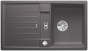 Blanco Lexa 45 S Silgranit PuraDur 2, Farbe felsgrau, InFino Ablauf, 524901