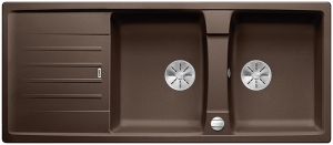 Blanco Lexa 8 S Silgranit PuraDur 2, Farbe cafe, InFino Ablauf, 524979