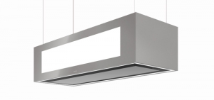 berbel Skyline Edge Light BIH 95 SKE-L Deckenlifthaube silbermetallic, LED- und Effektbeleuchtung, 1050217, mit 5 Jahren Garantie