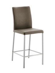 Naber Tablon Borsa 2K Hocker, Gestell Edelstahl, Bezug schlamm hell, 3038346