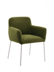 Naber Tablon Posto S Stuhl, Gestell edelstahlfarbig, Bezug gr�n, 3038341