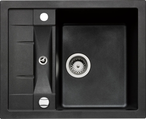 Naber Corto 615, Einbausp�le, granit nero, 1106081