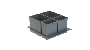 Naber Selectakit Cox Box 275 S / 800-4 Bio, Abfallsystem, hellgrau, 8012467