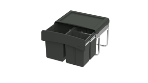 Naber Selectakit Big Double Abfallsystem, alu grau, 8011222