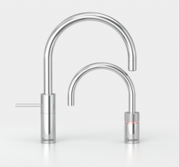Quooker Nordic Round Twintaps, PRO3-VAQ und Cube, verchromt gl�nzend, 3NRCHRTTCUBE