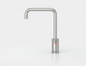 Quooker Nordic Square single tap, COMBI und Cube, Edelstahl massiv, 22NSRVSCUBE