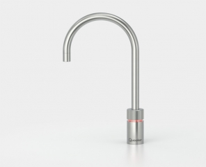 Quooker Nordic Round single tap, COMBI + Plus und Cube, Edelstahl massiv, 22NRRVSCUBE