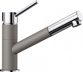 Blanco Kano-S Silgranit-Look, alumetallic/chrom, 525039