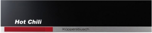 K�ppersbusch CSW 6800.0 S8, 14 cm W�rmeschublade, Front schwarz / Hot Chili, mit 5 Jahren Garantie!