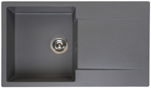 Reginox Amsterdam 10, Regi-Granit Einbausple, Farbe grey silvery, R30936