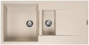 Reginox Amsterdam 15, Regi-Granit Einbausp�le, Farbe caffe silvery, R30981