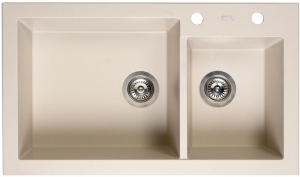 Reginox Amsterdam 25, Regi-Granit Einbausp�le, Farbe caffe silvery, R31100