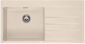 Reginox Breda 10, Regi-Granit Einbausp�le, Becken links, Farbe caffe silvery, R33593