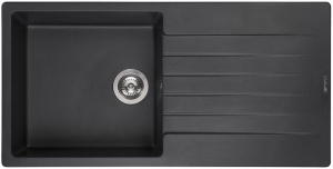 Reginox Harlem 10, Regi-Granit Einbausp�le, Farbe black silvery, R31254