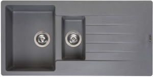 Reginox Harlem 15, Regi-Granit Einbausp�le, Farbe grey silvery, R31308