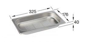 Einzelst�ck #1947 Villeroy & Boch Dampfgarschale 1/3 aus Edelstahl, 8299 06 K1