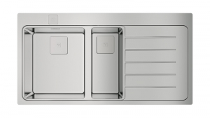 Teka ZENIT RS15 1 1/2B 1D R AUTO, Edelstahl-Einbausp�le, Becken links, 115130000