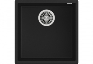 Teka SQUARE 40.40 TG, Tegranit+ Unterbausp�le 50 cm, schwarz, 115230025