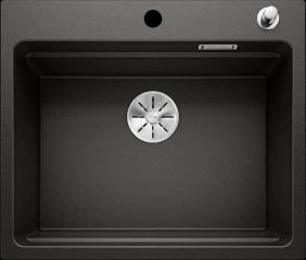 Blanco Etagon 6 Etagenbecken, Silgranit PuraDur 2, Farbe schwarz, InFino Ablauf, 525889