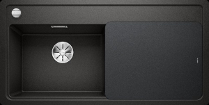 Blanco Zenar XL 6 S-F Becken links, fl�chenb�ndig, Farbe schwarz, InFino Ablauf, 526065