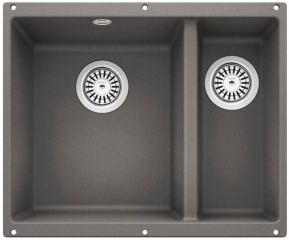 Blanco Rotan 340/160-U Silgranit PuraDur 2, Farbe alumetallic, 524250
