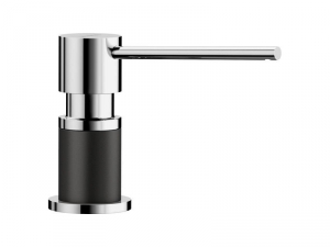 Blanco Lato Sp�lmittelspender Silgranit-Look, schwarz/chrom, 526177