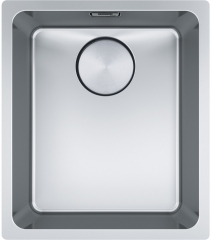 Franke Mythos MYX 110-34 Unterbaubausp�le Edelstahl, Integralablauf, 122.0625.056, 12652