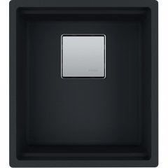Franke Kubus 2 KNG 110-37 Fragranit+ Black matt, 125.0627.320, Unterbausp�le 45cm, 12607