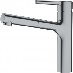 Franke Centro Einhebelmischer, Hochdruck Zugauslauf, Edelstahl-Optik, 115.0600.100, 12413