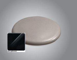 Systemceram Sink and Shower Cover, Keramik nero (gl�nzend), 0906