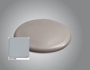 Systemceram Sink and Shower Cover, Keramik titan (matt), 0906