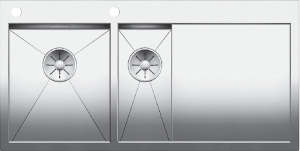 Blanco Zerox 6S-IF, Steelart, Hauptbecken links, InFino Ablauf, 521644