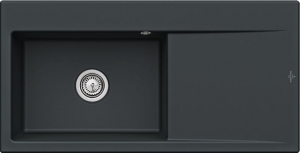 Villeroy & Boch Subway Style 60 flat, Farbe S5 Ebony, Premiumline, Becken links