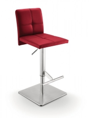 Naber Tablon Dawa K, Hocker, Gestell Edelstahl, Bezug verkehrsrot, 3038043