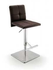 Naber Tablon Dawa K, Hocker, Gestell Edelstahl, Bezug dunkelbraun, 3038048